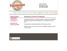 Tablet Screenshot of fairmountpizza.com